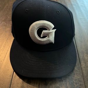 Navy and Silver Men’s Baseball Hat G